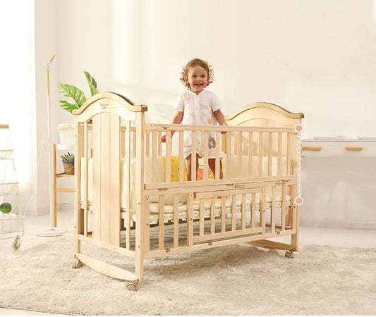 5 in 1 Belecoo Wooden Cot + Co sleeper image 1