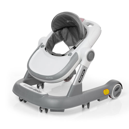 2 in 1 Happy Baby Multifunctional Baby Walker Ring + Baby Walker with Push Bar (610 + T) image 1