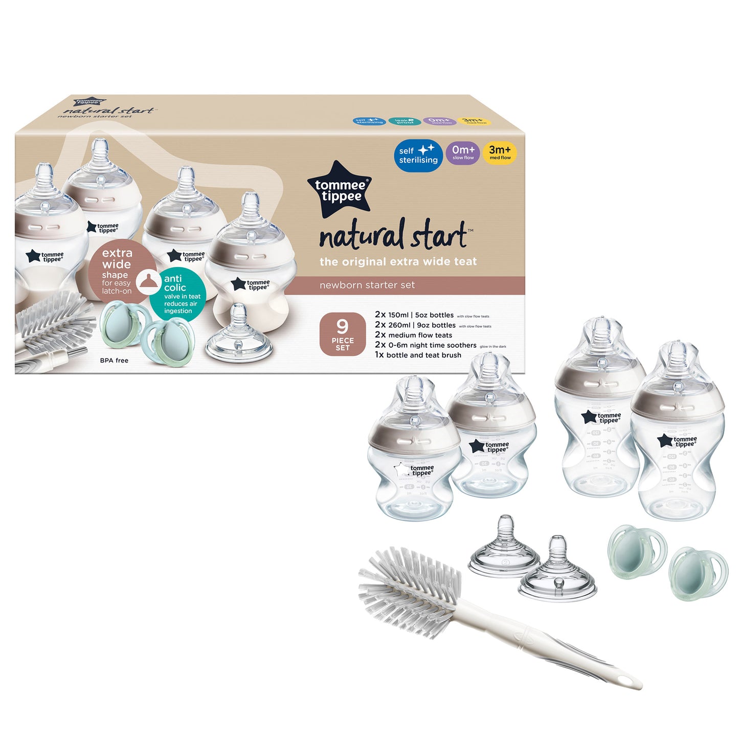 Tommee Tippee Closer to Nature Newborn Starter Kit - Neutral image 6
