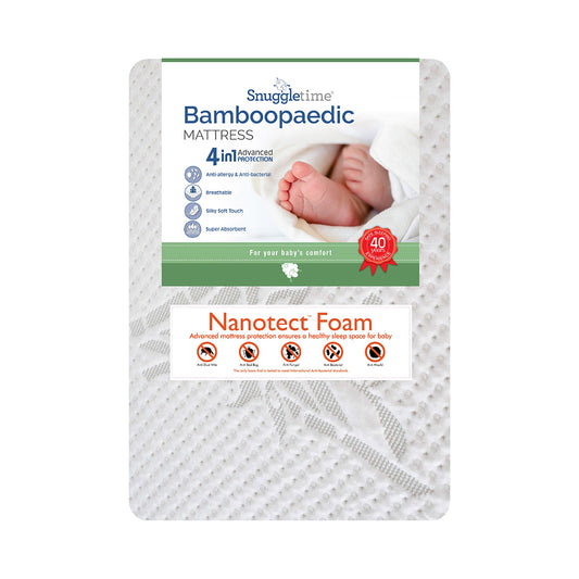 Snuggletime Bamboopaedic Mattress - Standard Camp Cot image 1
