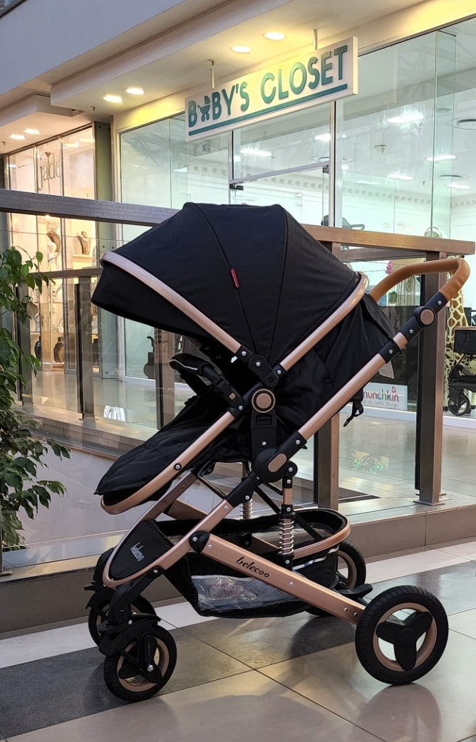 2 in 1 Belecoo 530WC Stroller - Black image 1
