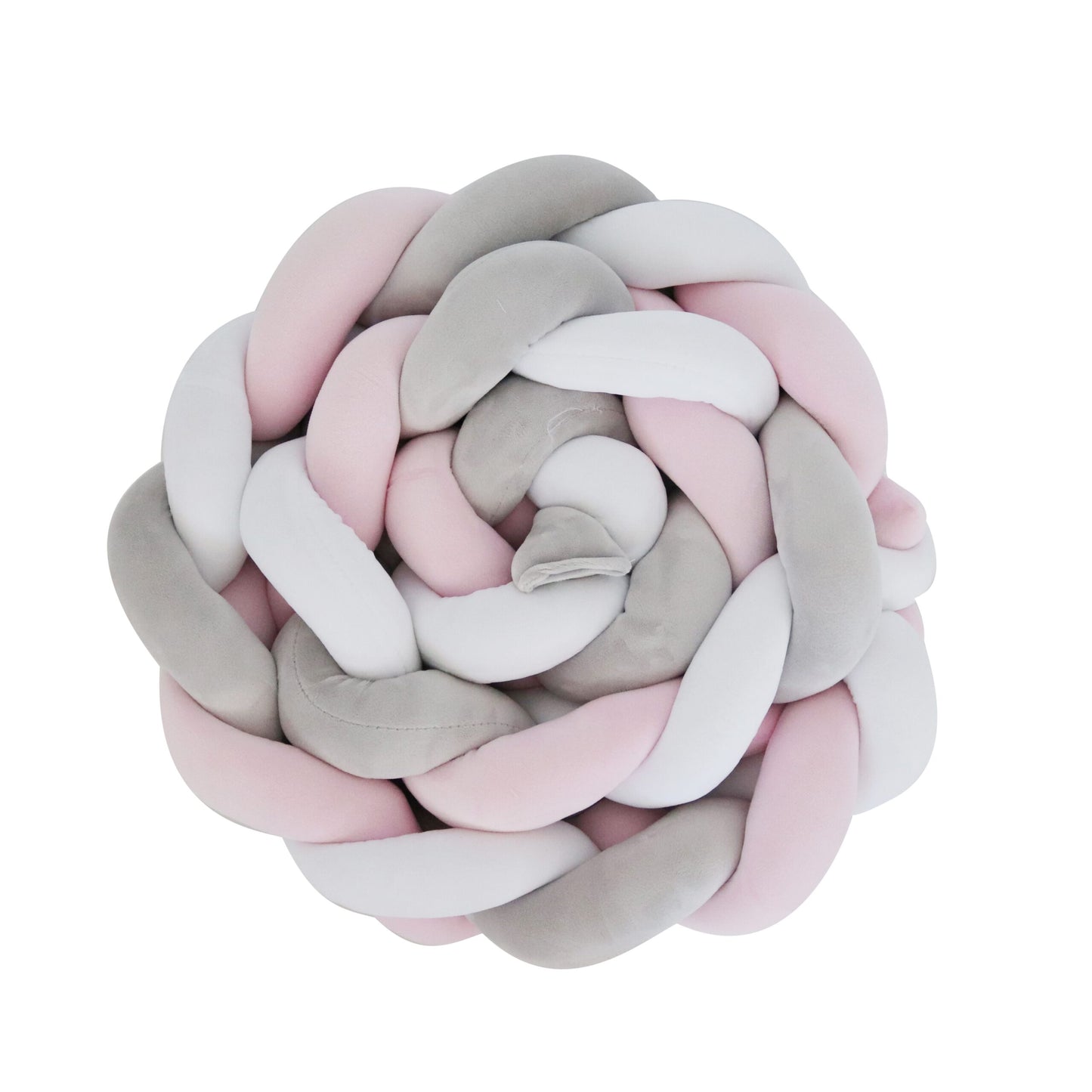 Snuggletime Braided Cot Bumper Pink image 2