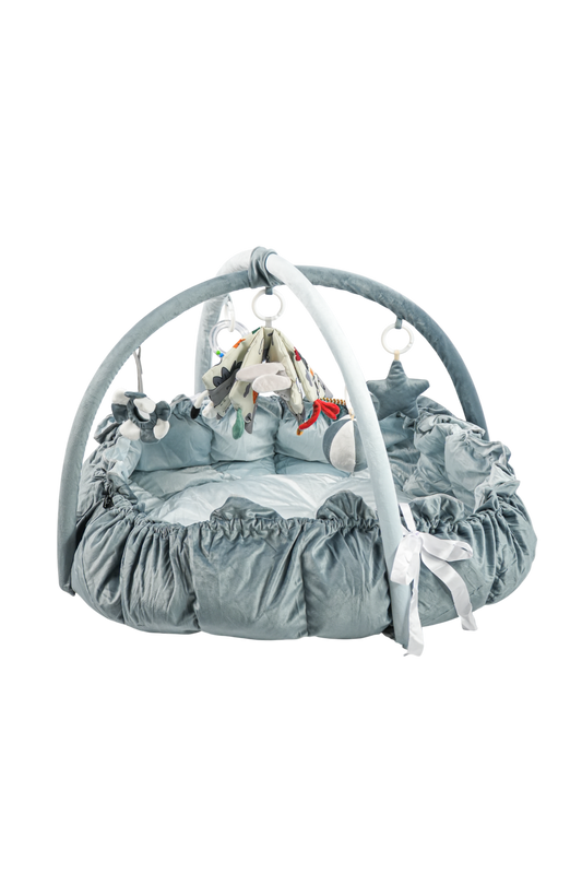 Emerald Baby play mat with toy bar