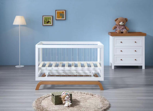Acrylic Baby Cot INCLUDING Mattress image 1