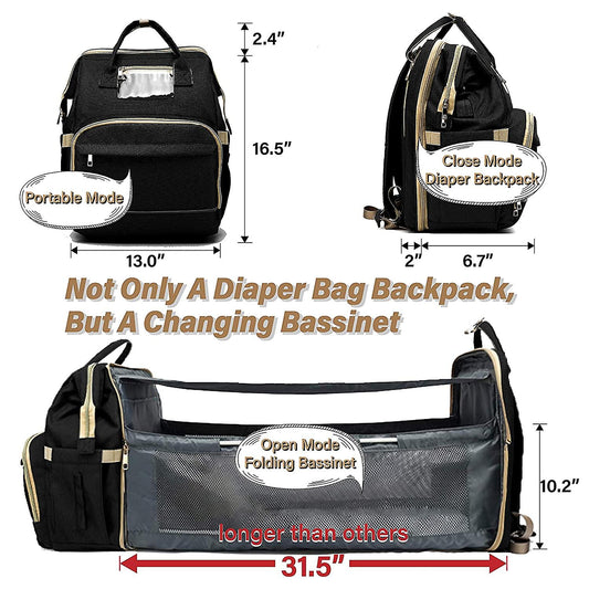 2 in 1 Convertible Nappy Bag/Bed image 1