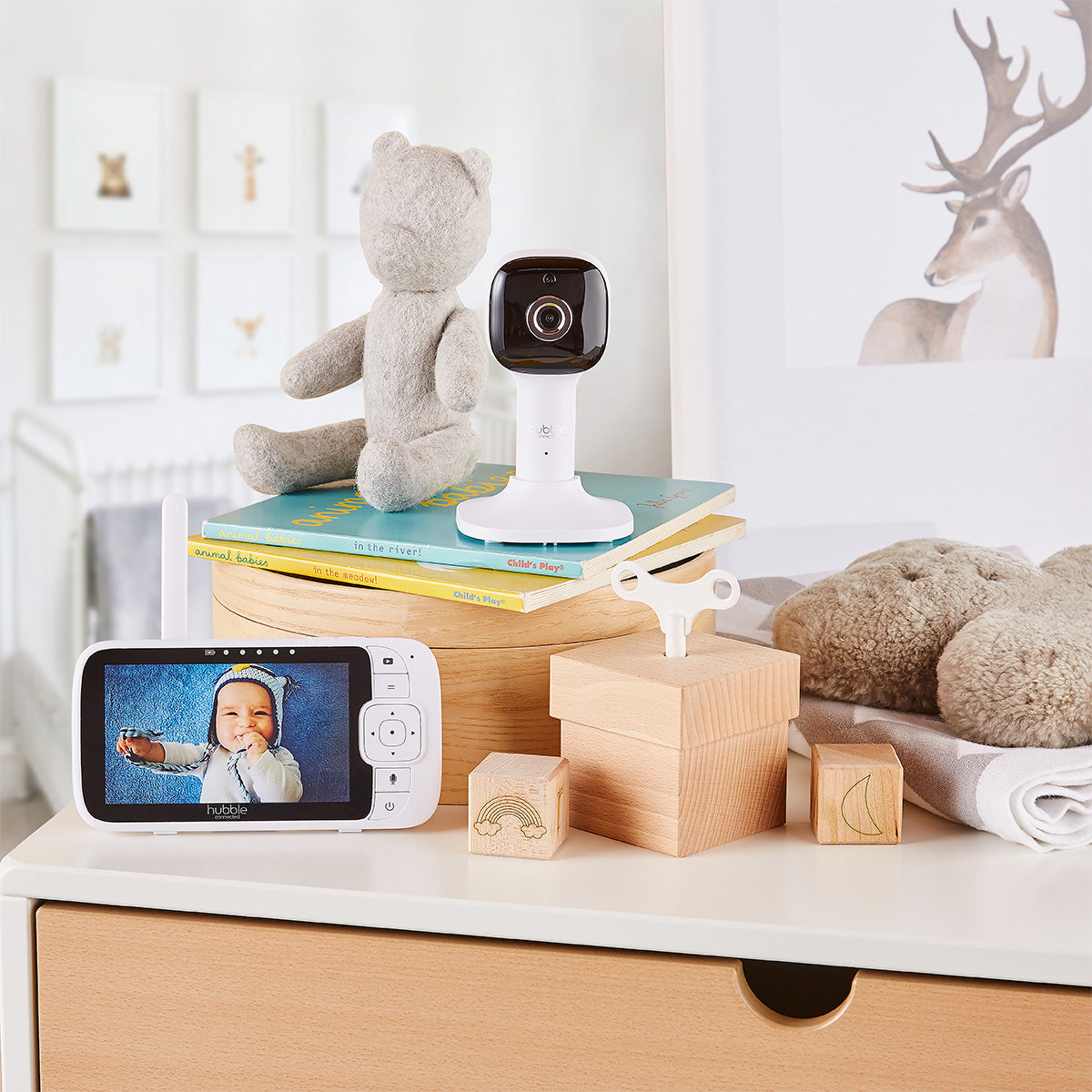 Hubble Connected Nursery Pal Cloud 5” Smart Baby Monitor with night light image 10