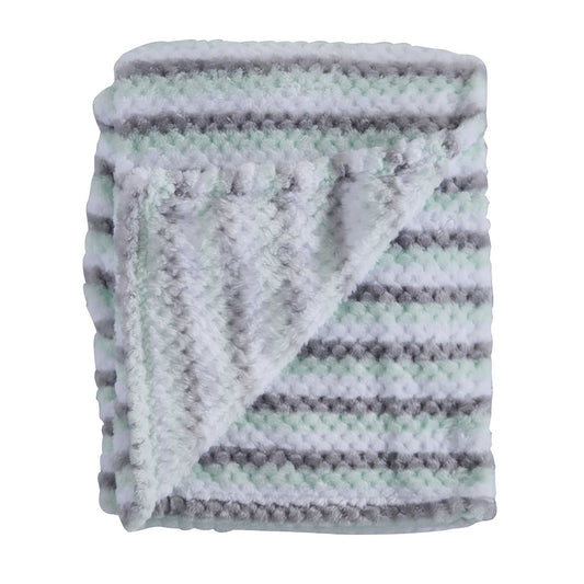 Snuggletime Honey Hive Fleece Blanket Green image 1