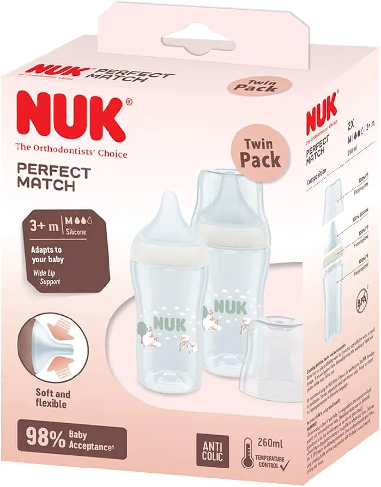 Nuk Perfect Match Baby Bottle - Green