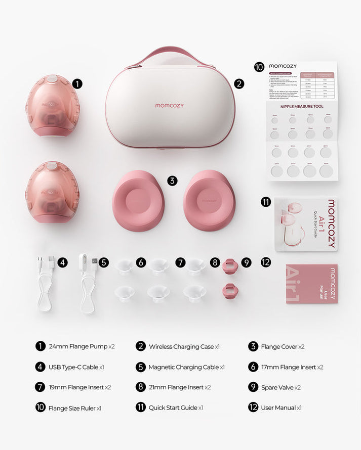 Momcozy Air 1 ultra slim wearable hands free breast pump