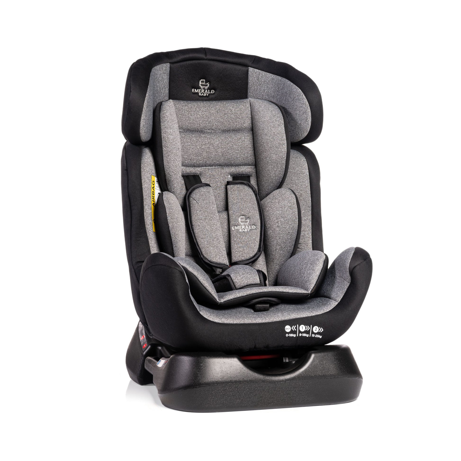 Emerald Baby Monaco Car Seat - Birth till 7 years - Black and Red image