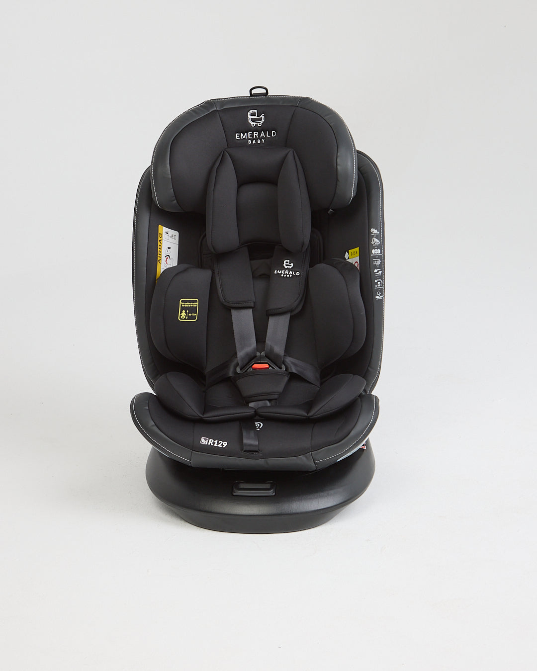 360° ROTATE Emerald Baby SILVERSTONE Car Seat with I-SIZE isofix base and Leather Finishes image 1