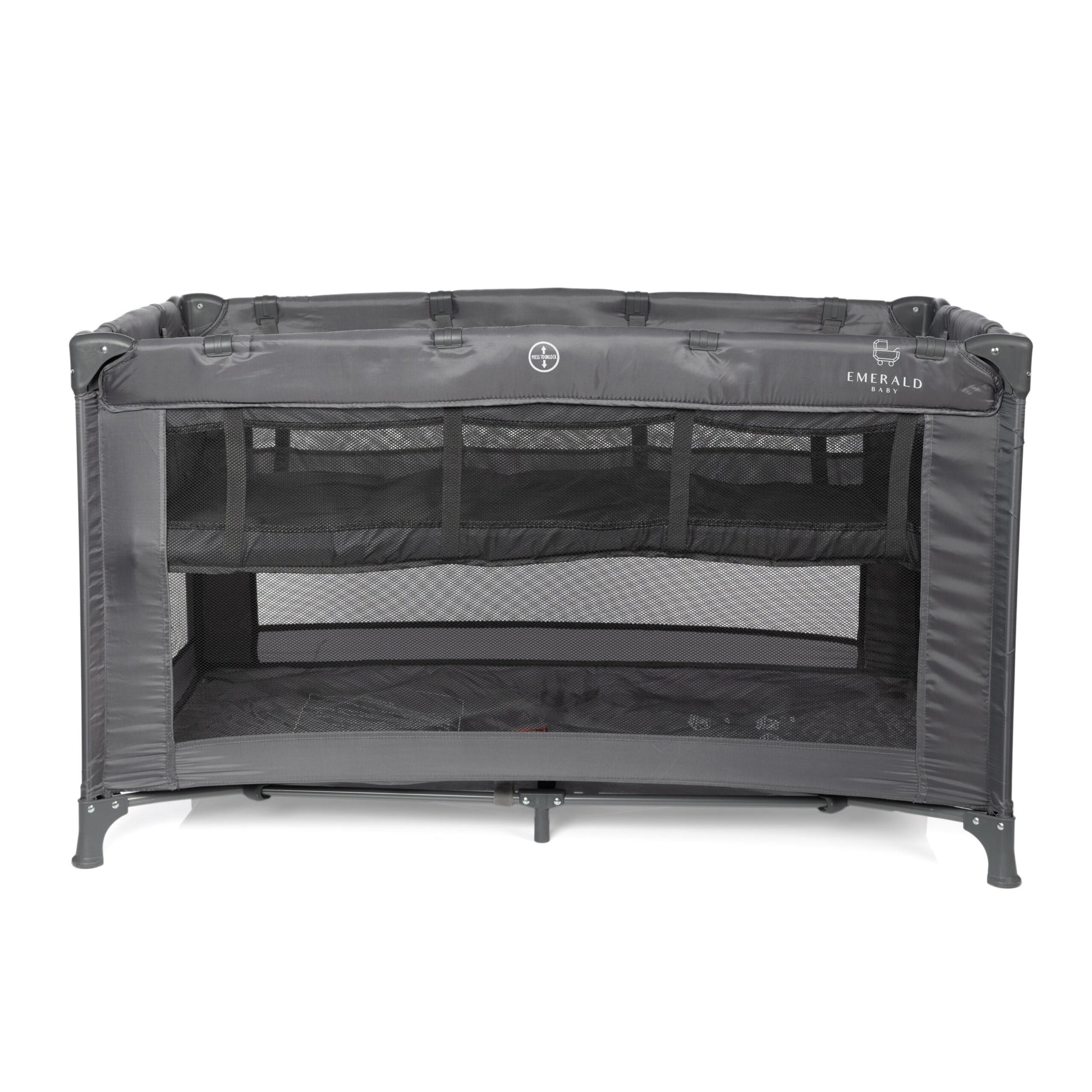 3 in 1 - Belecoo Stroller Set + Emerald Baby Noora 2 Level Extra Length Camp Cot image 3