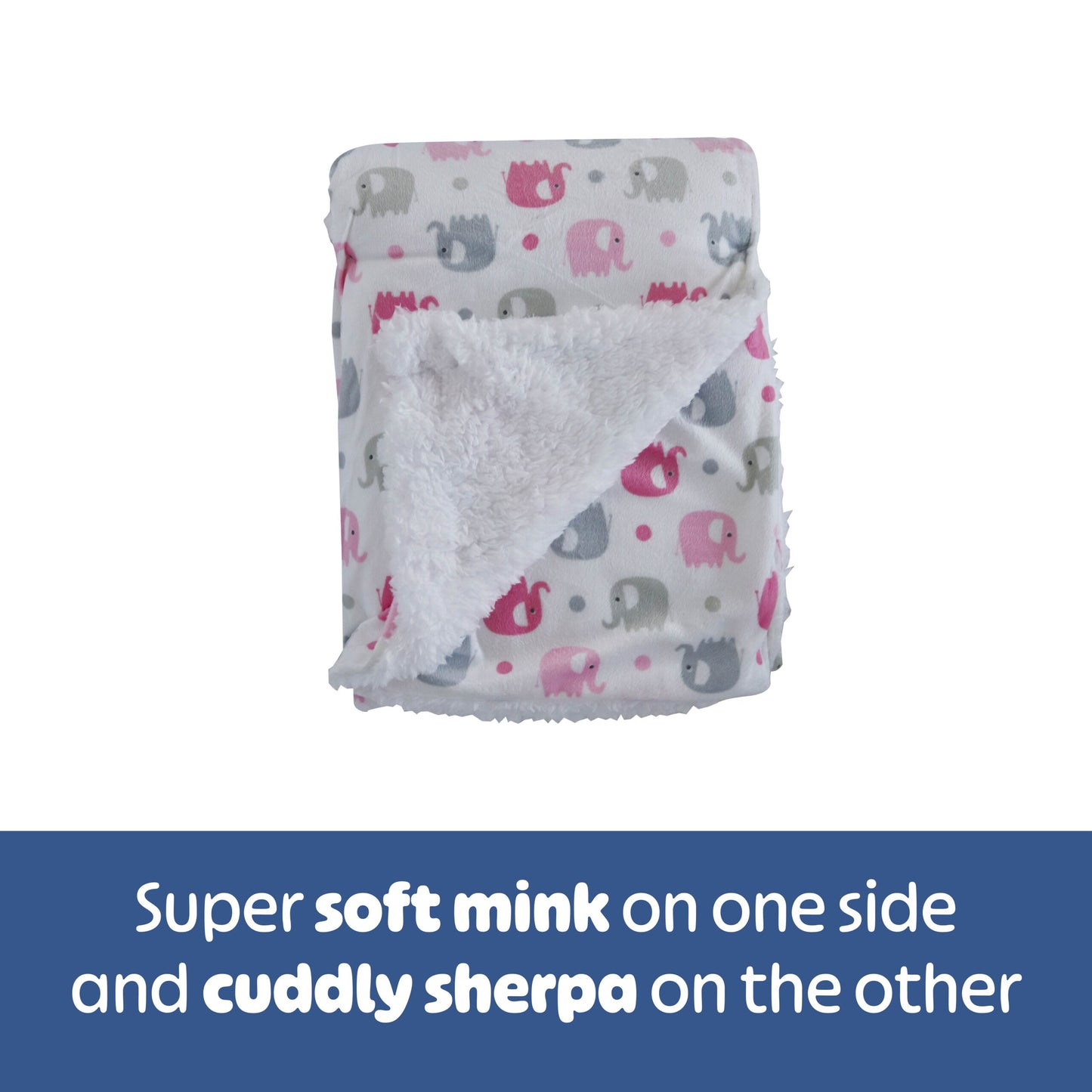 Snuggletime Mink Sherpa Blanket Pink image 2