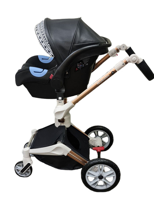 High Landscape 360° Stroller with Car Seat Brown - Hot mom & Cool Dad image 1