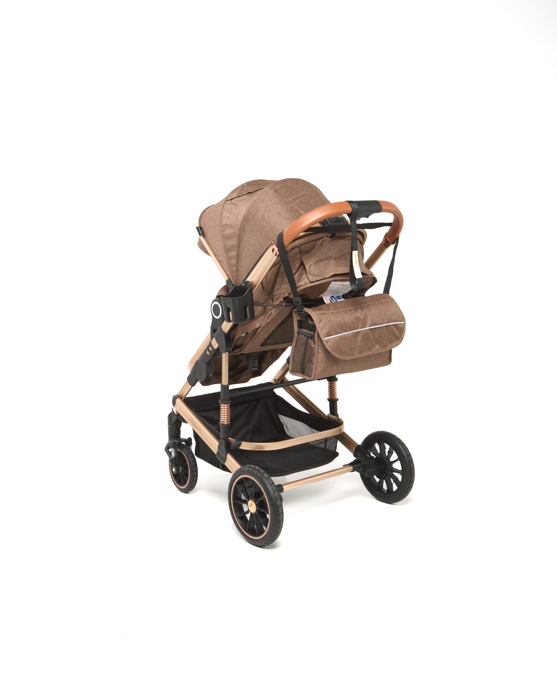 Emerald Baby 3 in 1 COMPACT Stroller Set with Car Seat and Nappy Bag + Tommee Tippee 260ml 3 Pack Bottles image 3