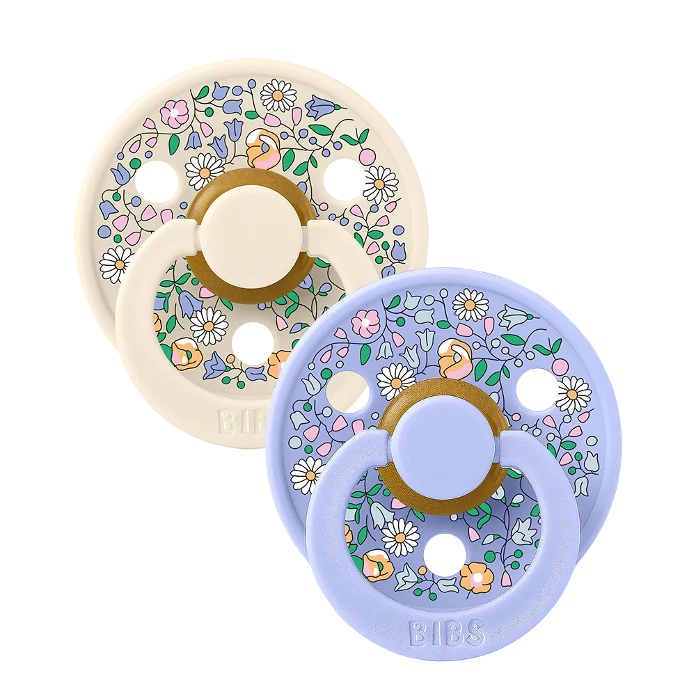 BIBS x LIBERTY Pacifiers 2 Pack Chloe Meadow - Ivory Mix