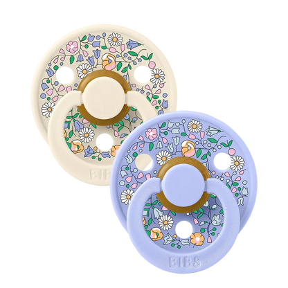 BIBS x LIBERTY Pacifiers 2 Pack Chloe Meadow - Ivory Mix