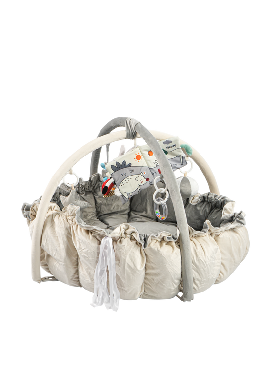 Emerald Baby play mat with toy bar