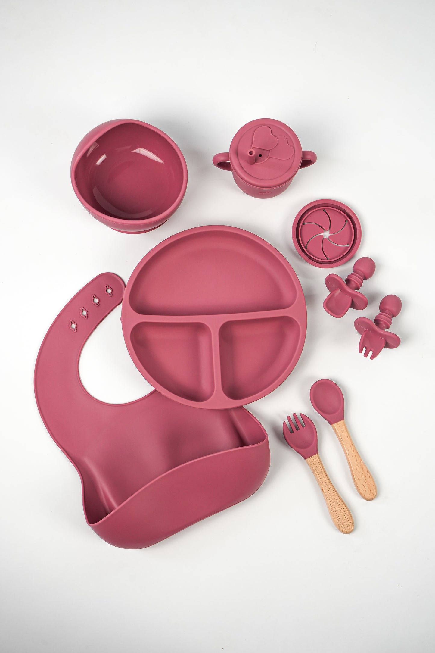 Emerald Baby silicone cutlery set