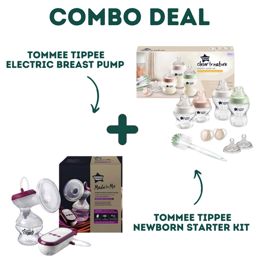 COMBO DEAL! Tommee Tippee Single Electric Breast Pump + Tommee Tippee Newborn Born Starter Kit image 0