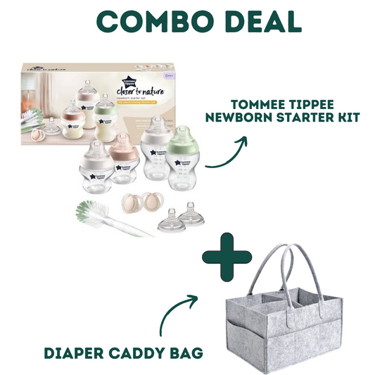COMBO! Tommee Tippee Newborn Starter Kit + Diaper Caddy Bag image 0