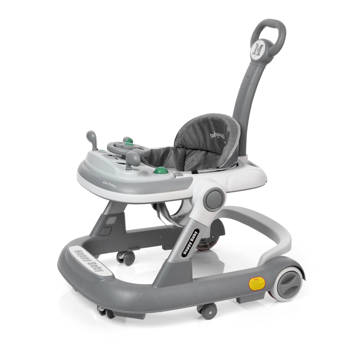 2 in 1 Happy Baby Multifunctional Baby Walker Ring + Baby Walker with Push Bar (610 + T) image 0