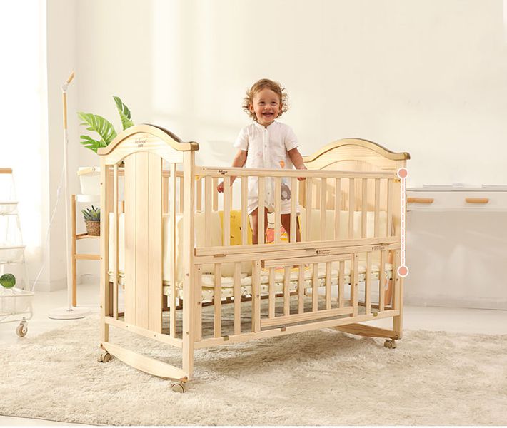 5 in 1 Belecoo Wooden Cot + Co sleeper image 1