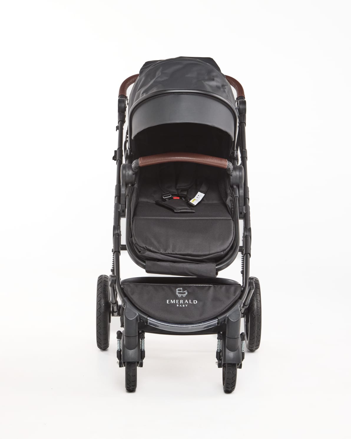 3 IN 1 Emerald Pu Leather Black On Black Plus Pu Nappy Bag image 8