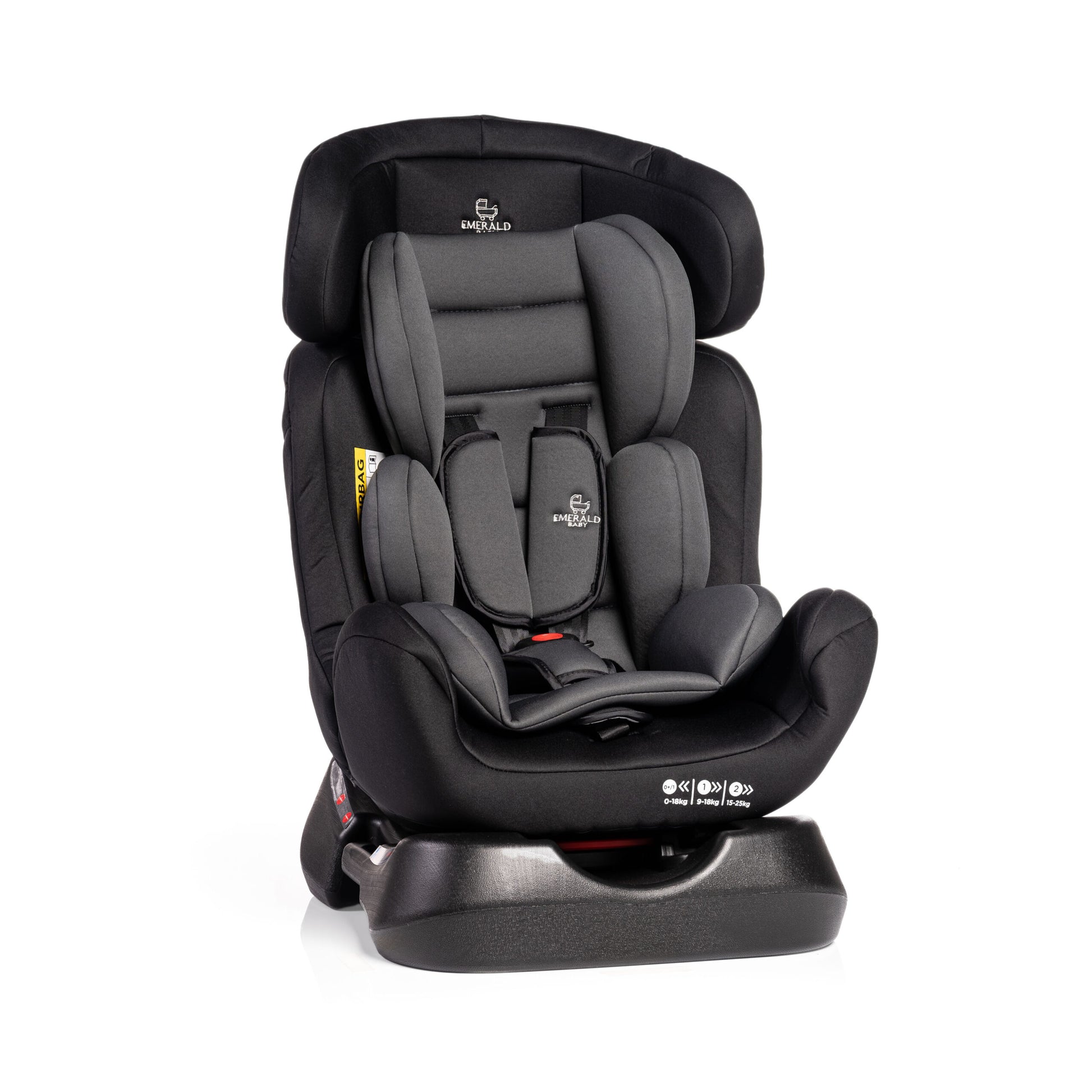 Emerald Baby Monaco Car Seat - Birth till 7 years - Black and deep grey image
