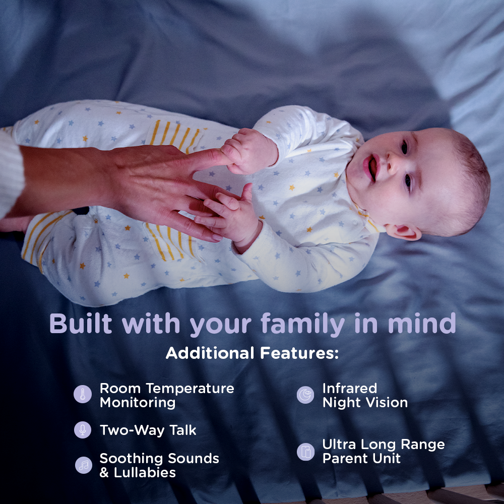 Hubble Connected  Nursery Pal Cloud 5” Smart Baby Monitor with night light image 5