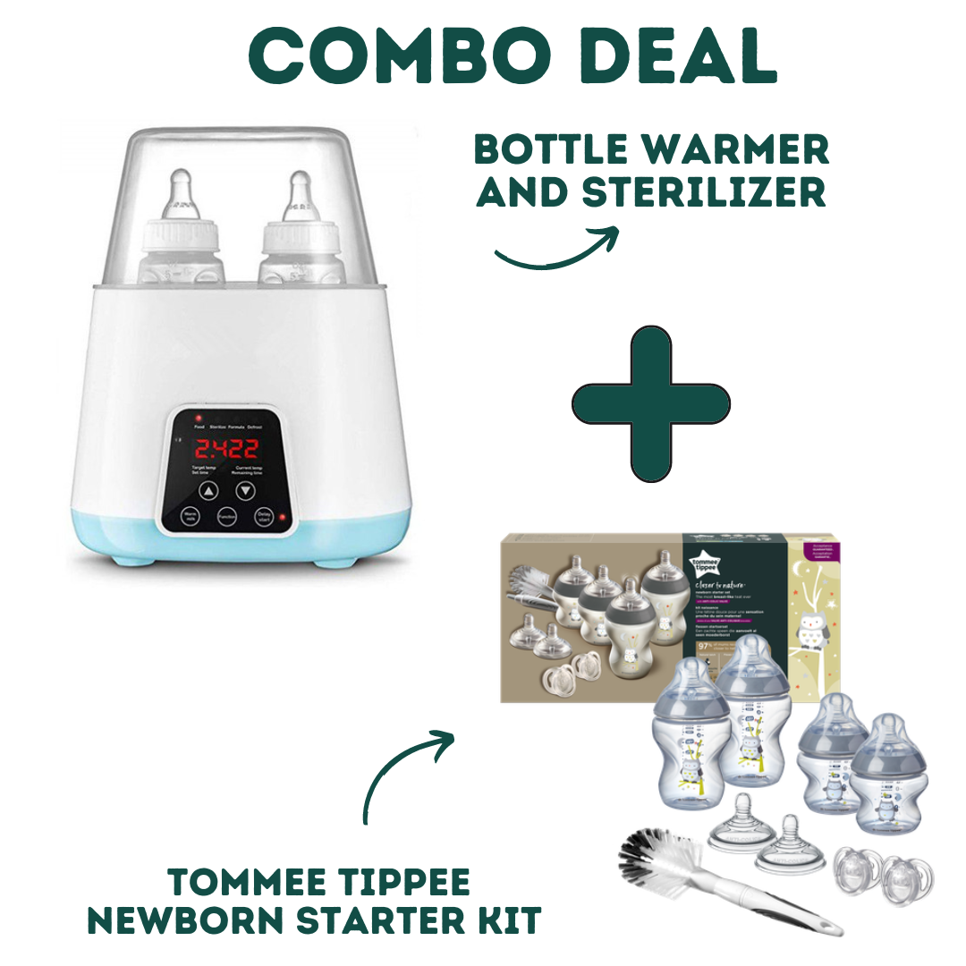 Bottle Warmer & Sterilizer + Tommee Tippee Newborn Starter Kit image 0