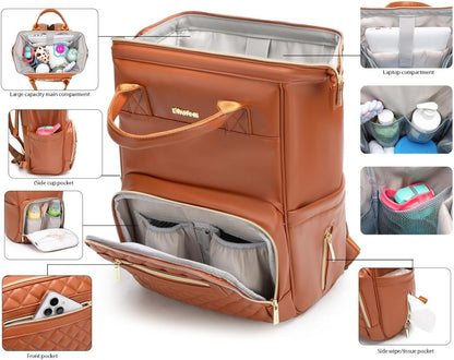 Bhafem PU Leather Diaper Bag image 4
