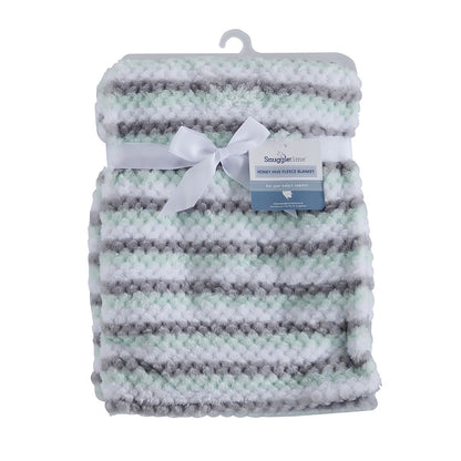 Snuggletime Honey Hive Fleece Blanket Green image 2