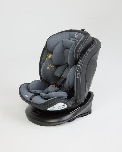 360° ROTATE Emerald Baby SILVERSTONE Car Seat with I-SIZE isofix base and Leather Finishes image 5