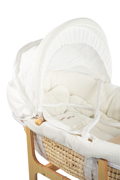 Emerald Baby Moses Basket wooden – Babys Closet South Africa Emerald Baby Moses Basket wooden – Babys Closet South Africa