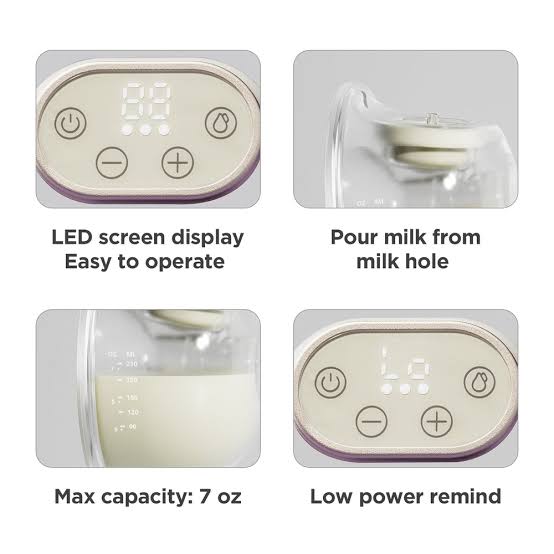 Phanphy Wearable Breast Pump + Tommee Tippee 3 Pack Bottles image 5