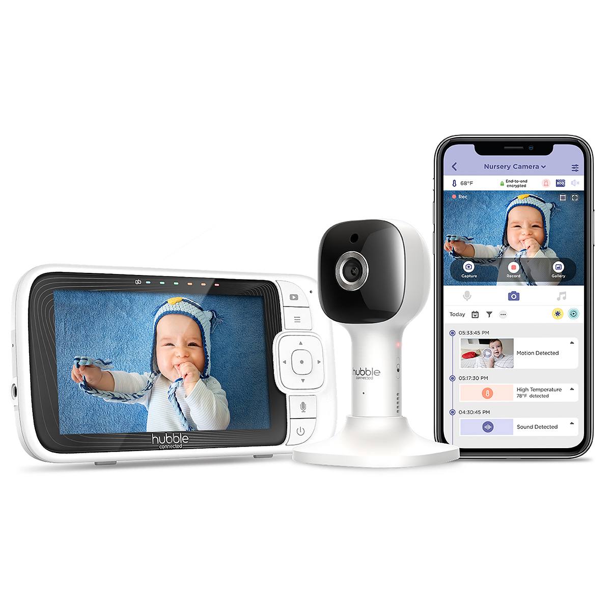 Hubble Connected  Nursery Pal Cloud 5” Smart Baby Monitor with night light image 2
