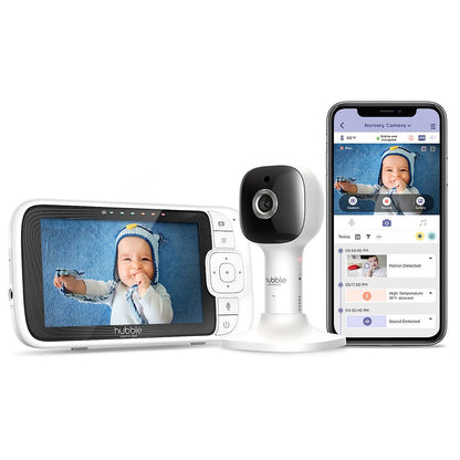 Hubble Connected  Nursery Pal Cloud 5” Smart Baby Monitor with night light image 2
