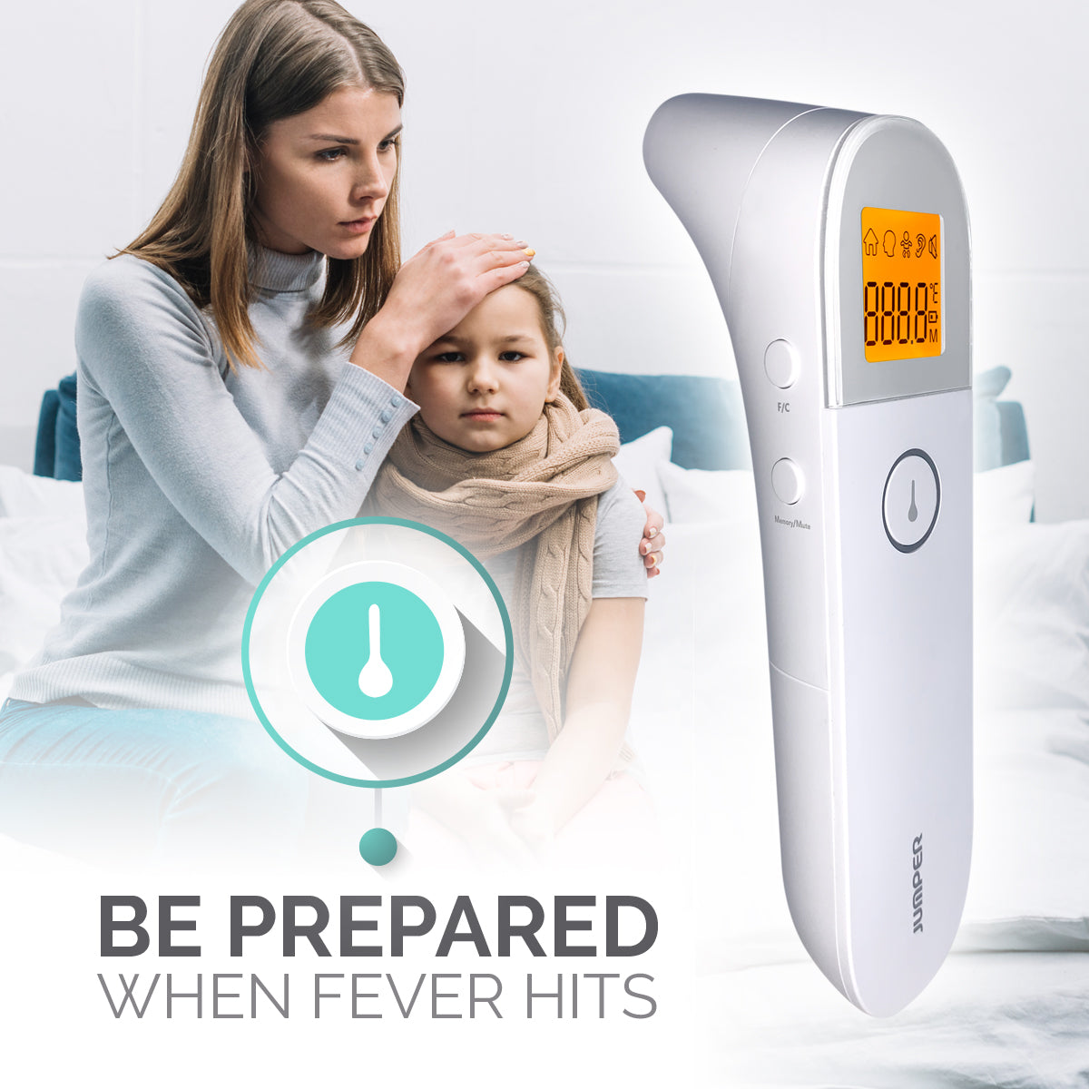 Baby 3-in-1 Infrared Ear and Forehead Thermometer - Babywombworld image 1