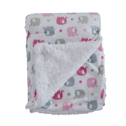 Snuggletime Mink Sherpa Blanket Pink image 1