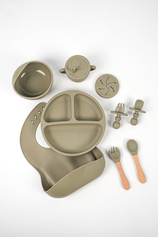 Emerald Baby silicone cutlery set