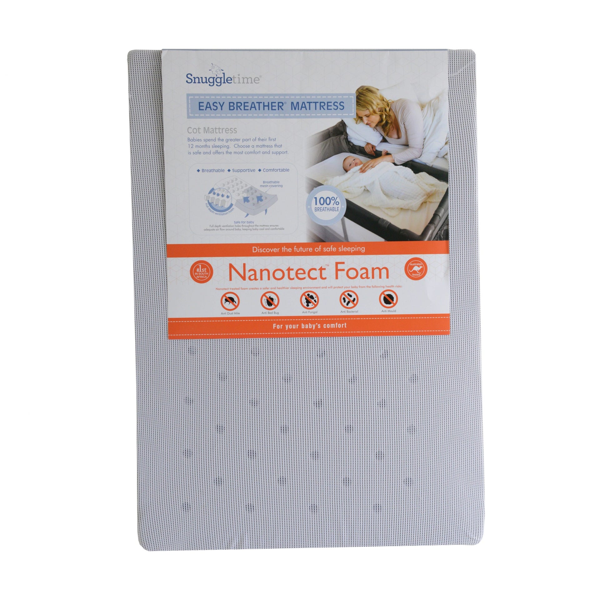 Snuggletime Nanotech Easy Breather Mattress image 0