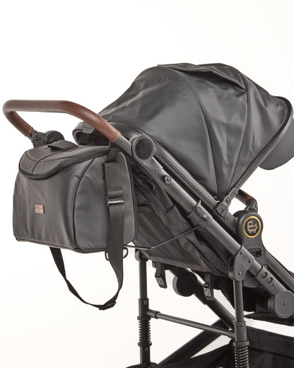 3 IN 1 Emerald Pu Leather Black On Black Plus Pu Nappy Bag image 10