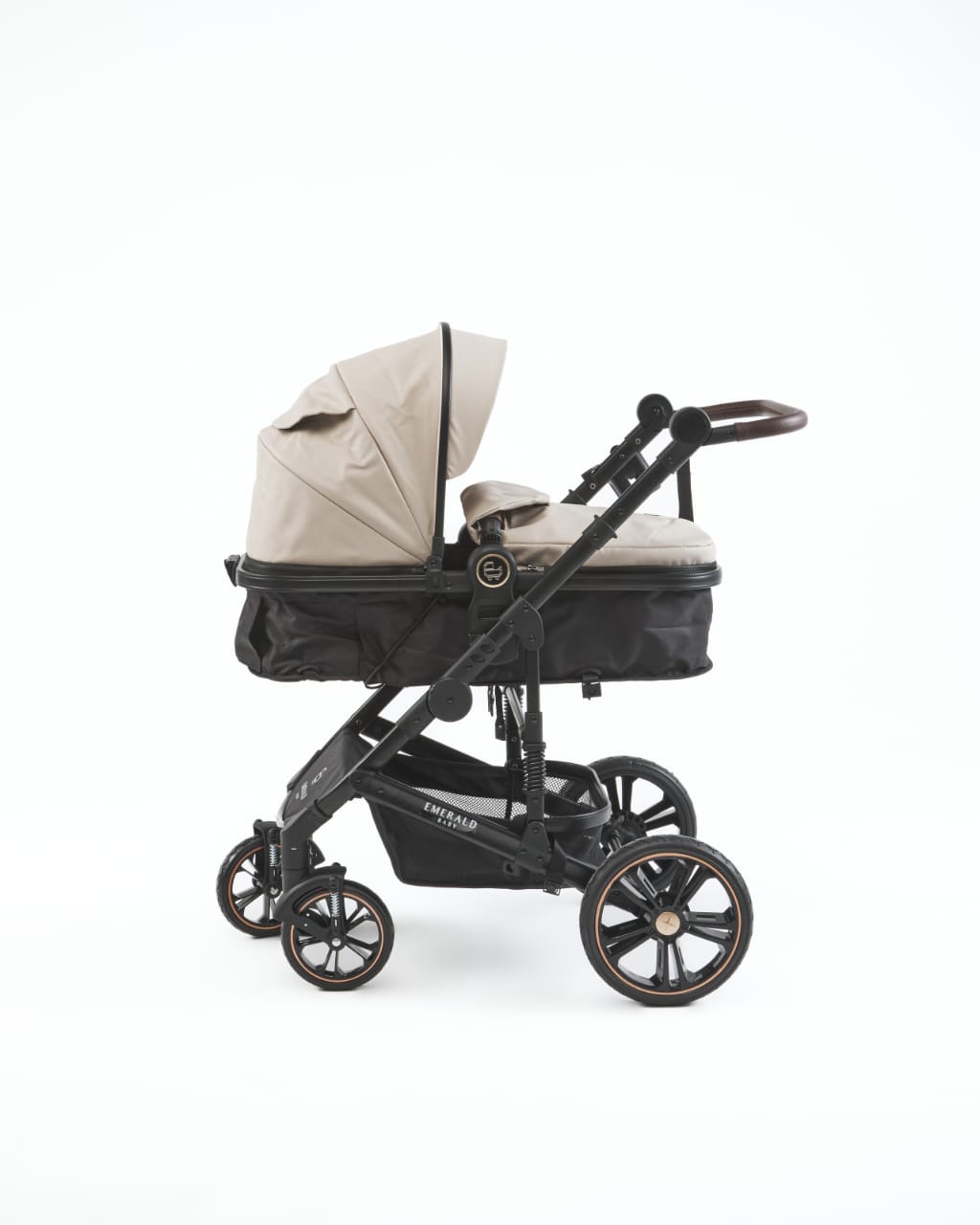 3 IN 1 Emerald Pu Beige N Black Plus Car Seat And Nappy Bag image 7