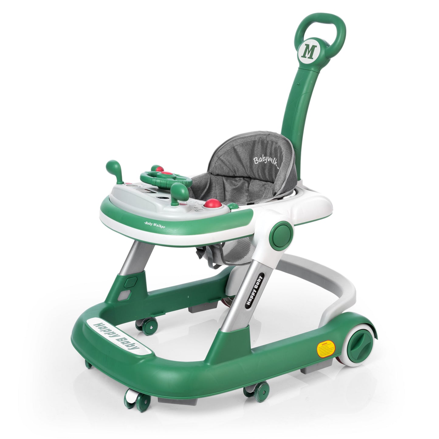 2 in 1 Happy Baby Multifunctional Baby Walker Ring + Baby Walker with Push Bar (610 + T) image 9