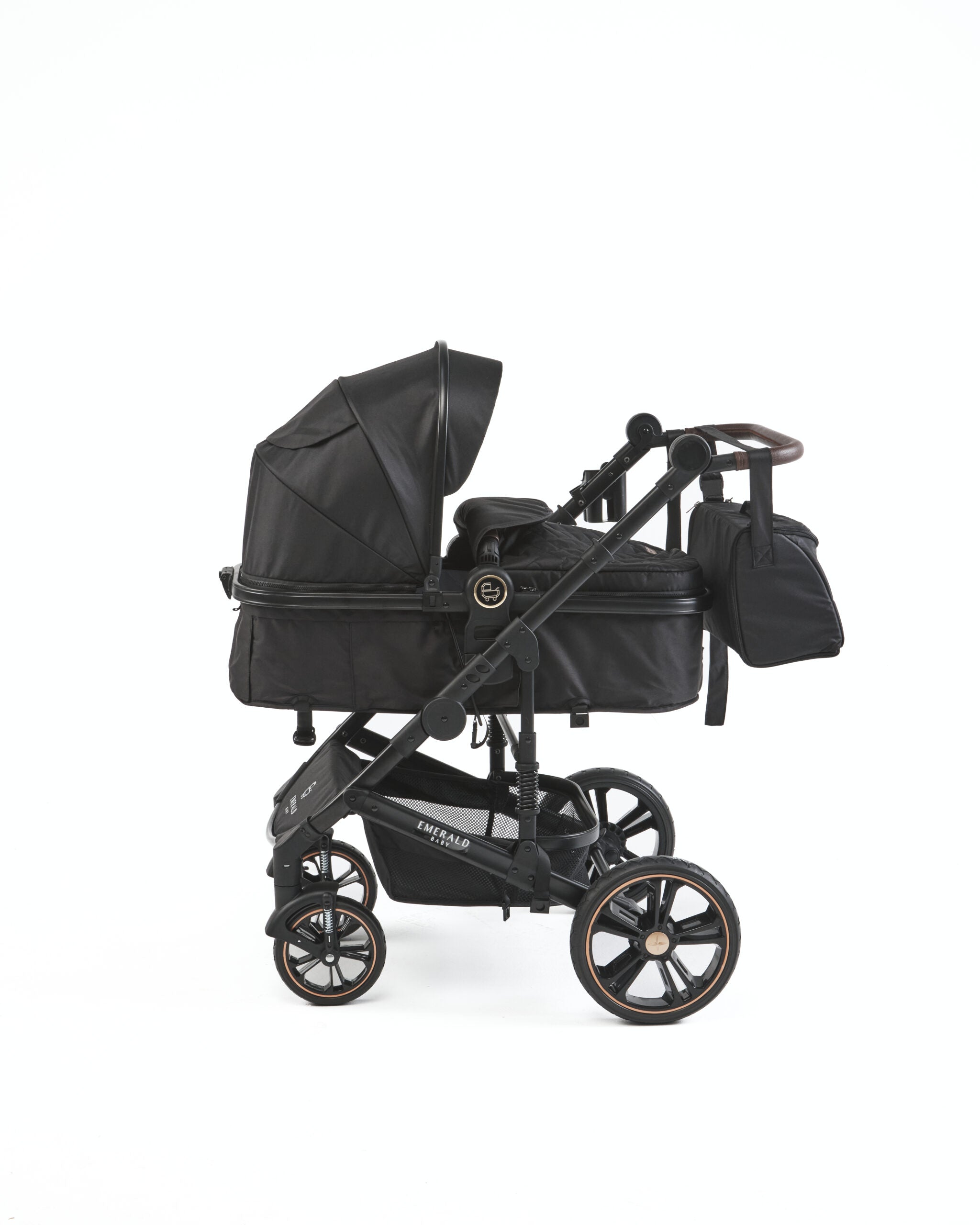 3 in 1 Emerald Baby Black on Black Travel System – Babys Closet