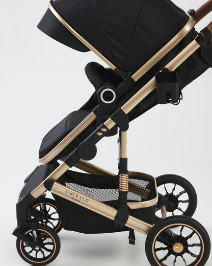 3 in 1 Emerald Baby H6 Stroller Set with Car Seat and Nappy Bag image 4