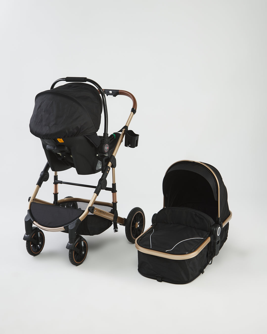3 in 1 Emerald Baby H6 Stroller Set with Car Seat and Nappy Bag