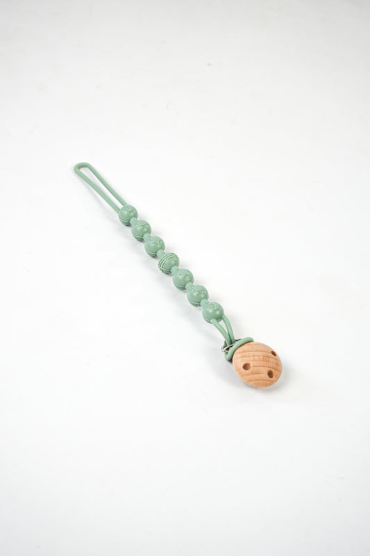 Emerald Baby silicone pacifier clip
