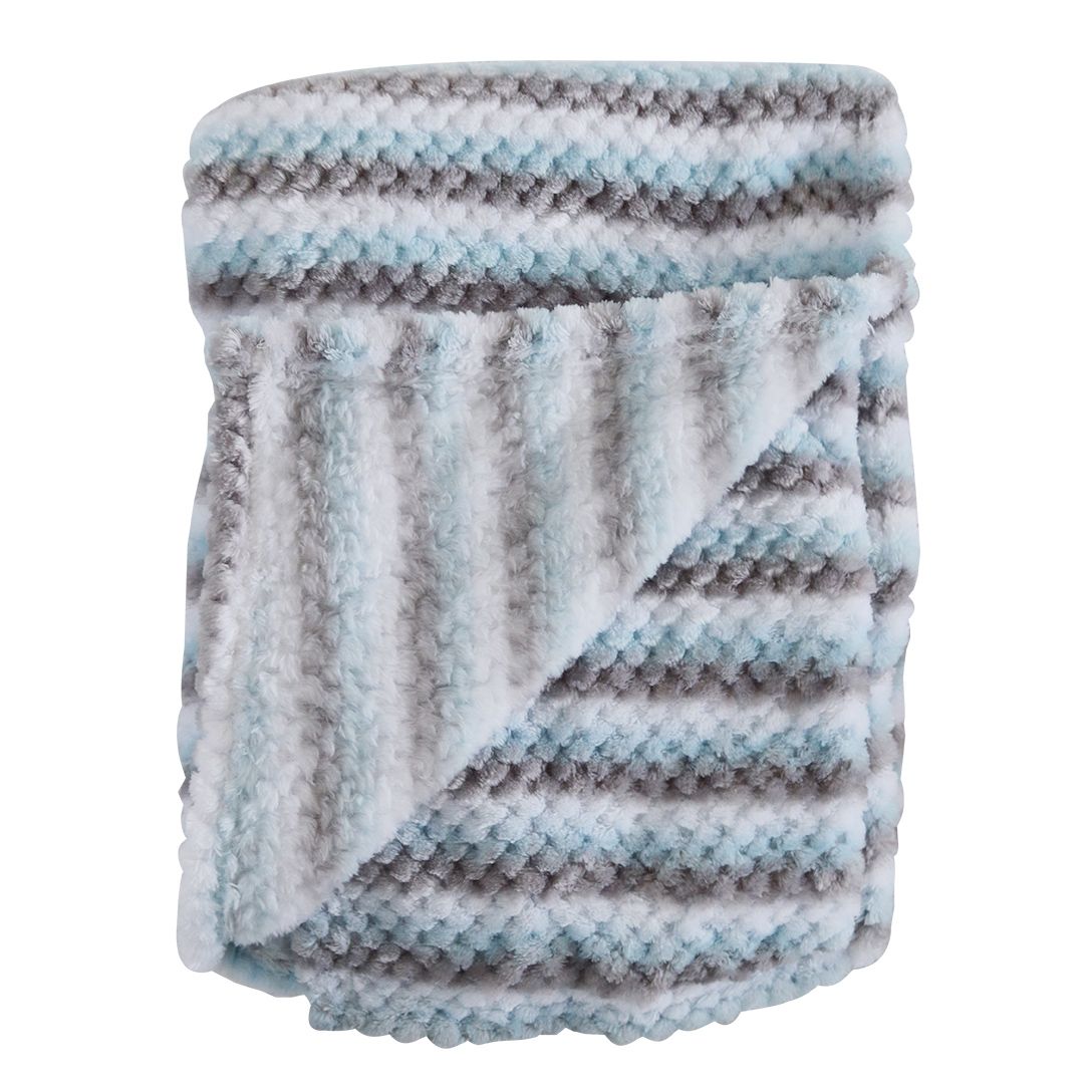Snuggletime Honey Hive Fleece Blanket Blue image 3